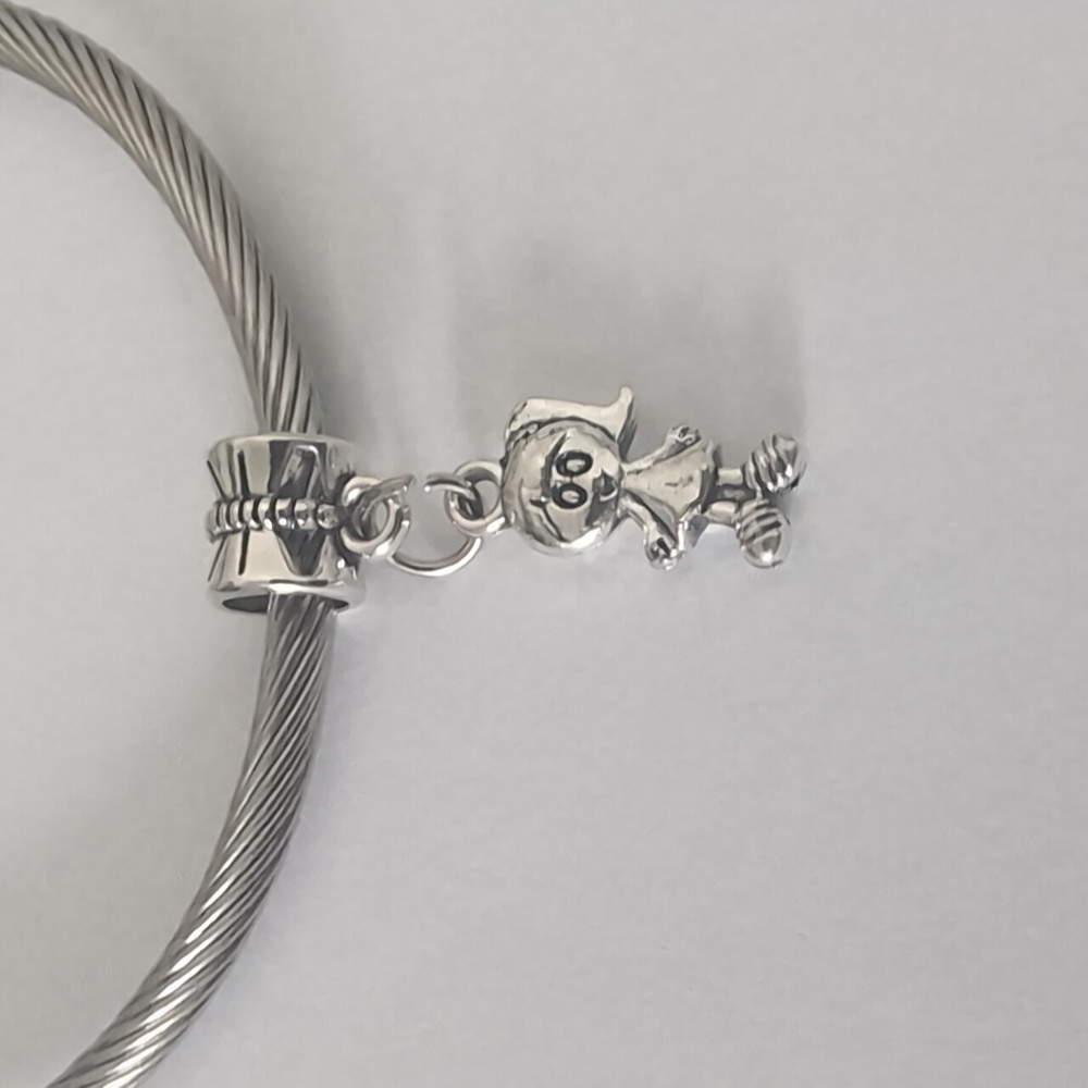 Silver‎ Girl Dangle Charm for Pandora Style Bracelet